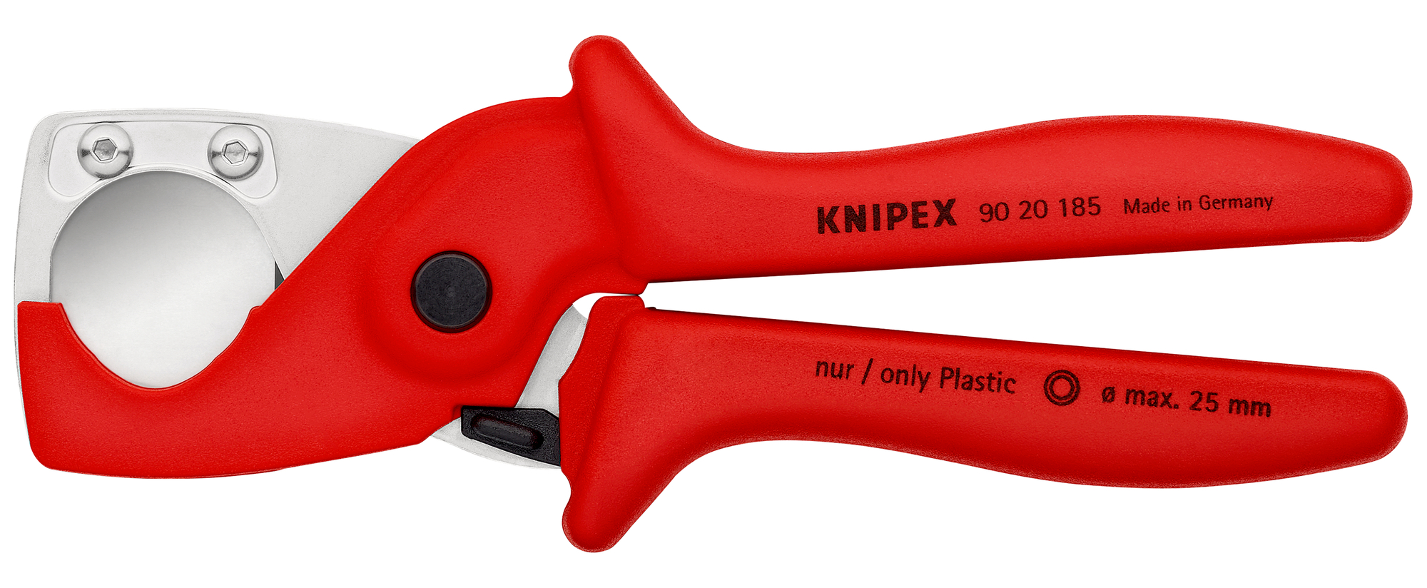 KNIPEX Nožnice PlastiCut na rezanie tenkých rúr a hadíc 9020185SB