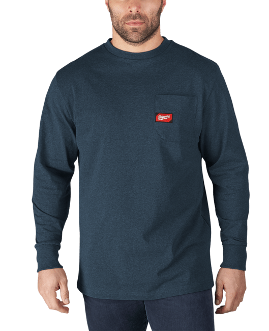 MILWAUKEE Heavy-Duty™ Pracovné tričko, dlhý rukáv &quot;L&quot;- modrá WTLSBLUII
