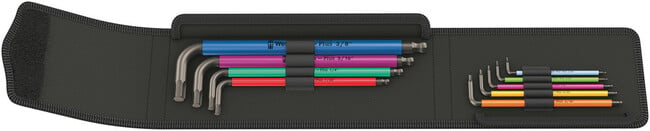 WERA Sada imbusových kĺúčov Hex-Plus Multicolour Imperial 1, 9 dielna