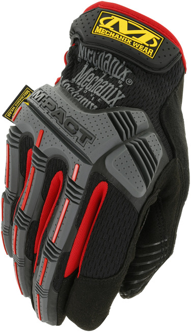 MECHANIX Pracovné rukavice M-Pact® - čierne/červené S/8