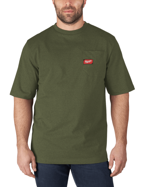 MILWAUKEE Heavy-Duty™ Pracovné tričko, krátky rukáv &quot;XL&quot;- zelená WTSSGRN