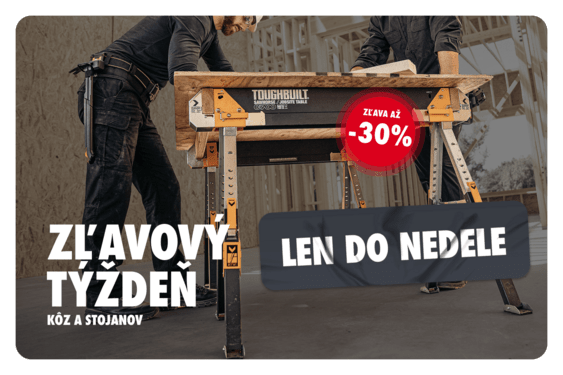 Zľavy na pracovné kozy a stojany