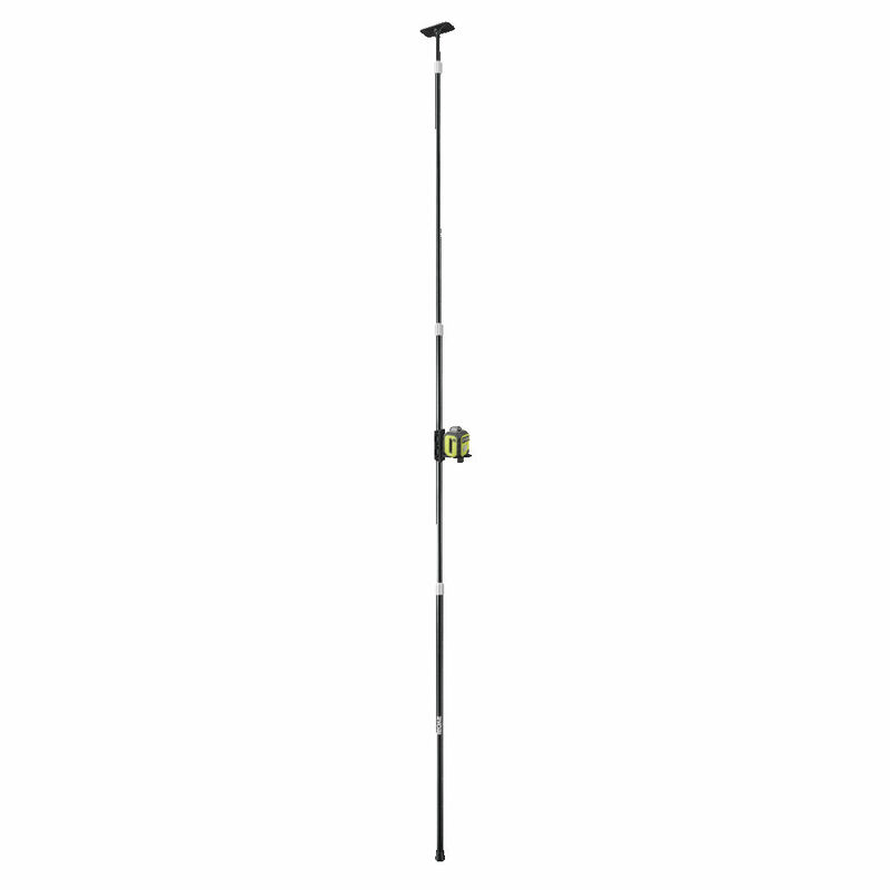 RYOBI Set krížový líniový laser 360° - zelený a teleskopický držiak RB360GLL-K