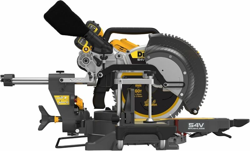 DEWALT 54V XR FLEXVOLT™ Aku pokosová píla kotúč 305 x 30 mm, 2x 9,0 Ah DCS781X2-QW