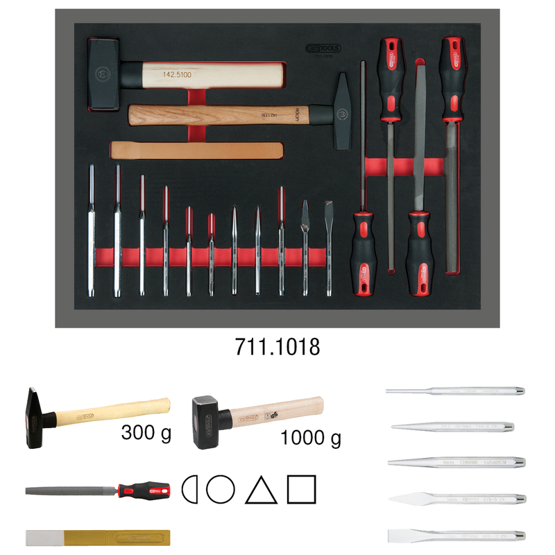 KS TOOLS ECOline™ 515 dielny dielenský vozík na náradie so 7 zásuvkami