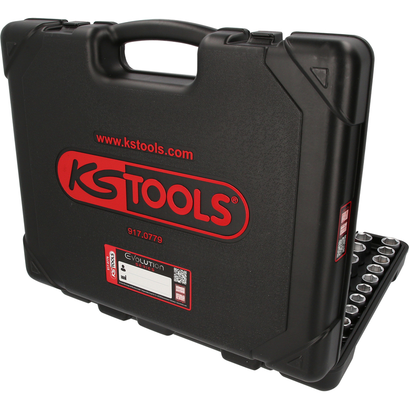KS TOOLS Gola sada 1/4"+3/8"+1/2" - 179 - dielna