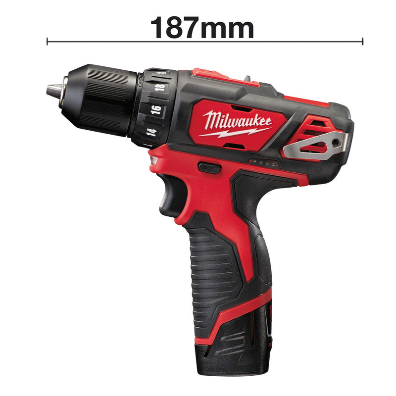 MILWAUKEE M12™ Aku vŕtačka bez príklepu - kompaktná M12BDD-402C
