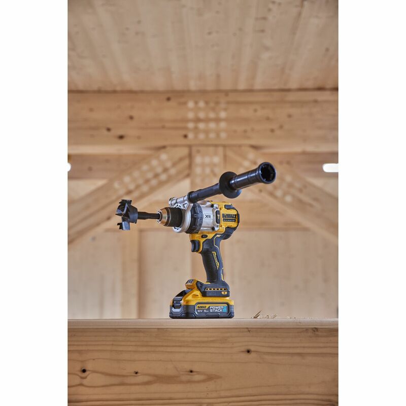 DEWALT 18V XR Aku vŕtačka s príklepom, 2x 5,0 Ah POWERSTACK™ DCD1007H2T-QW