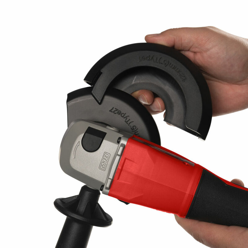 MILWAUKEE M18™ 125 mm uhlová brúska s lopatkovým spínačom M18BLSAG125XPD-402X