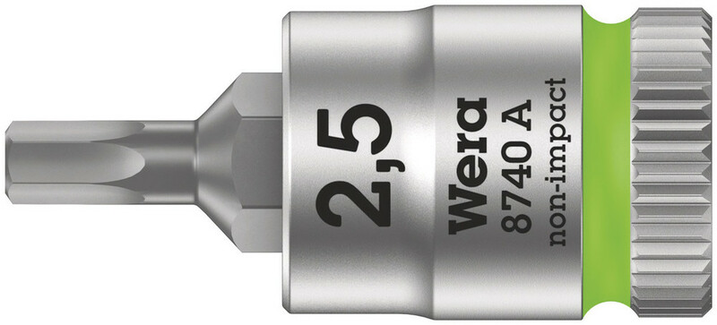 WERA Nástrčný kľúč s bitom 1/4" - Hex 2,5 x 11 mm