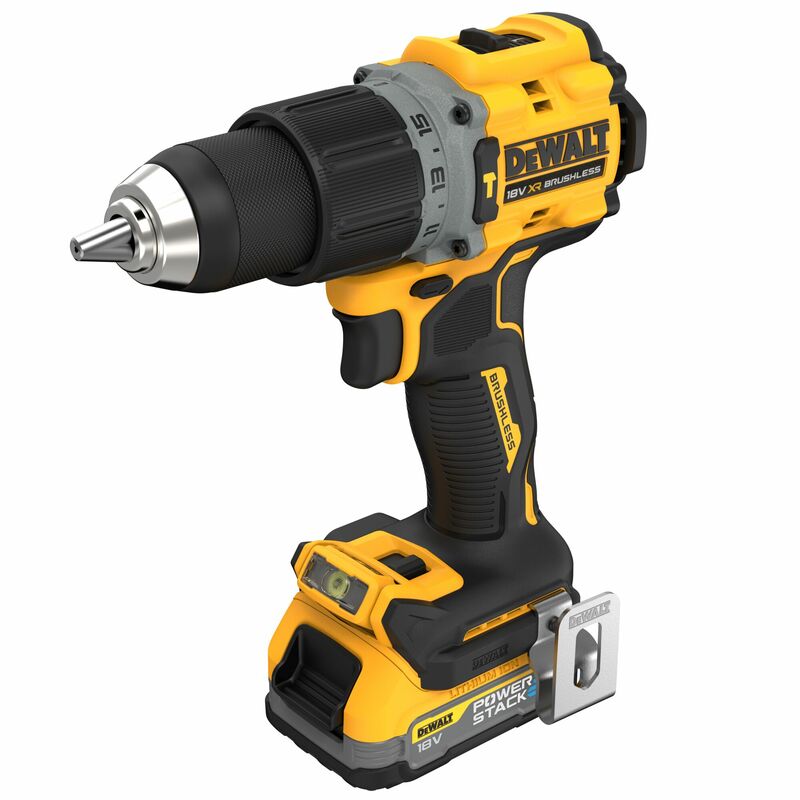 DEWALT 18V XR Aku vŕtačka s príklepom, 2x 1,7 Ah POWERSTACK™ DCD805E2T-QW