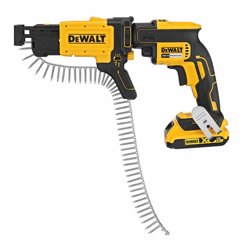 DEWALT 18V XR Aku skrutkovač na sadrokartón, 2x 5,0 Ah DCF620P2K-QW