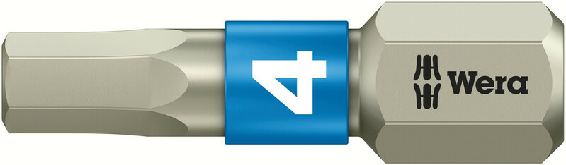 WERA Nerezový bit Hex 4,0 x 25 mm