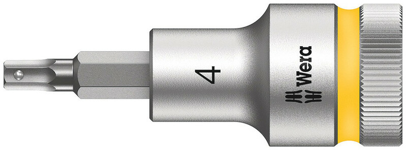 WERA Nástrčný kľúč s bitom 1/2" - Hex 4 x 60 mm