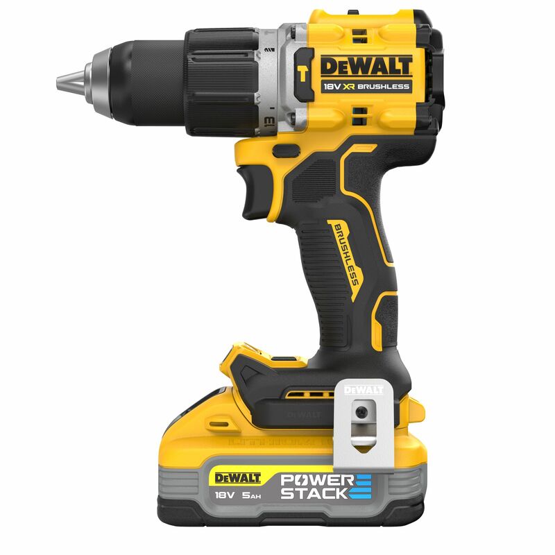 DEWALT 18V XR Aku vŕtačka s príklepom, 2x 5,0 Ah POWERSTACK™ DCD805H2T-QW