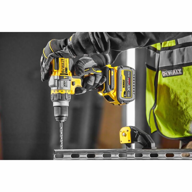 DEWALT 18V XR XRP Aku FLEXVOLT™ ADVANTAGE vŕtačka s príklepom, 1x 6,0 Ah FLEXVOLT™ DCD999T1-QW