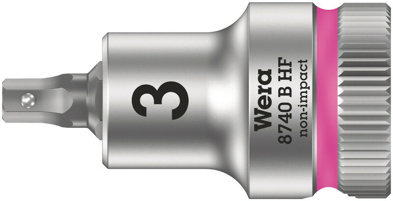 WERA Nástrčný kľúč s bitom 3/8" - Hex 3 x 35 mm