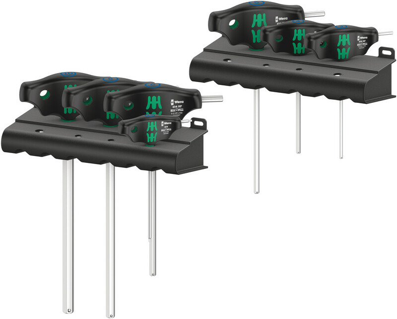 WERA Sada skrut. Hex-Plus HF s T rukoväťou a pridrž. funkciou, 7 dielna + 2 x stojan Set 1