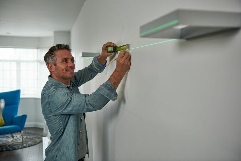 RYOBI Set krížový laser 360° s teleskopickým držiakom - zelený RB360GLL-K