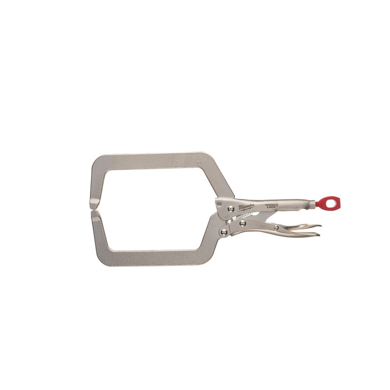 MILWAUKEE 9" Upínacie kliešte 230 mm TORQUE LOCK™ C tvar, zahrotené čeľuste