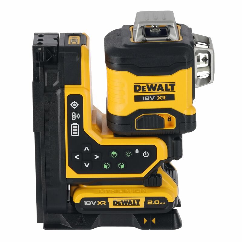 DEWALT 18V XR 3 x 360° zelený laser s diaľkovým ovládaním, bez aku DCLE34035B-XJ