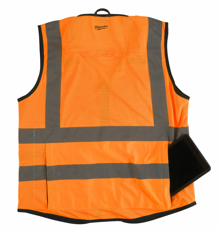 MILWAUKEE Reflexná vesta PREMIUM Hi-VISIBLE oranžová L/XL