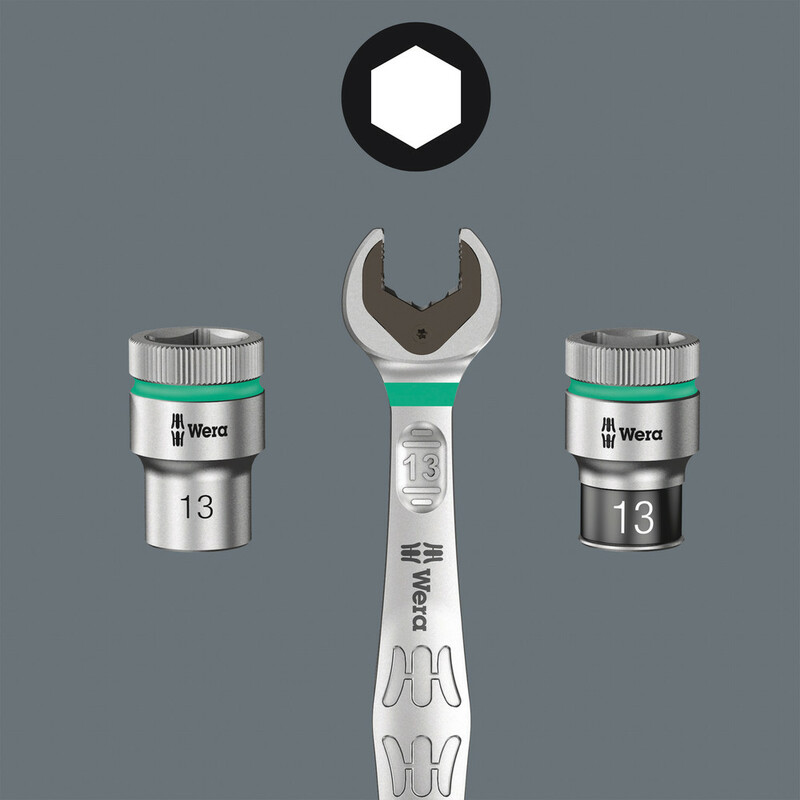 WERA 1/2" predĺžený nástrčný kľúč Impaktor 13 mm