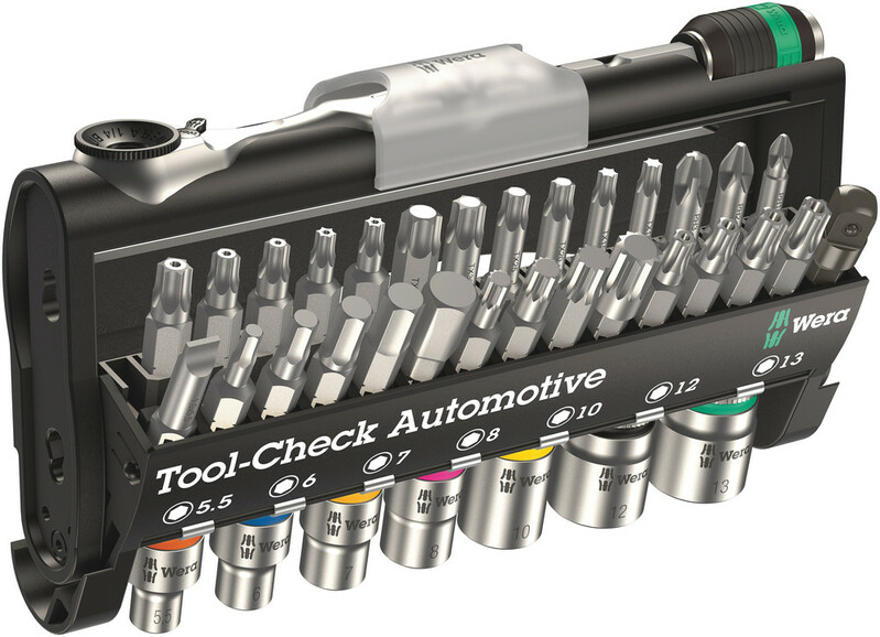 WERA Sada 1/4" račne a bitov Tool-Check Automotive 1, 38 dielna