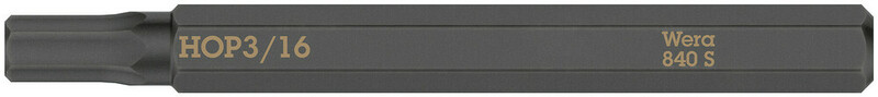 WERA Rázový bit Hex 3/16" x 70 mm