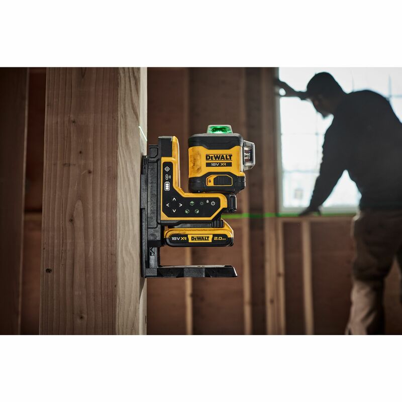 DEWALT 18V XR 3 x 360° zelený laser s diaľkovým ovládaním, bez aku DCLE34035B-XJ
