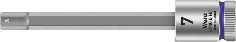 WERA Nástrčný kľúč s bitom 3/8" - Hex 7 x 100 mm