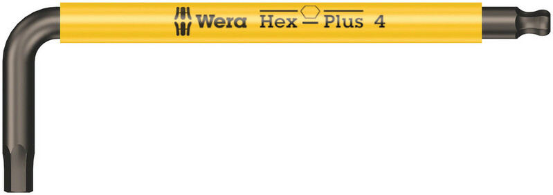 WERA Uhlový kľúč Hex s guľovým prvkom 4,0 mm