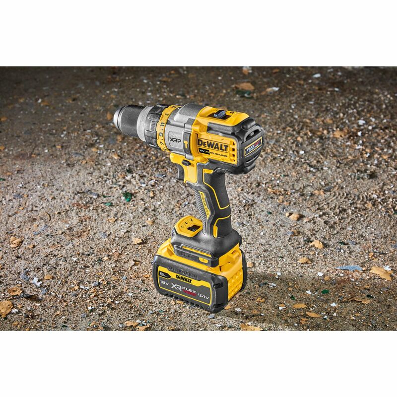 DEWALT 18V XR XRP Aku FLEXVOLT™ ADVANTAGE vŕtačka s príklepom, 1x 9,0 Ah FLEXVOLT™ DCD999X1-QW