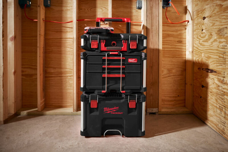 MILWAUKEE PACKOUT™ Box na náradie s 2+1 zásuvkami 4932493190