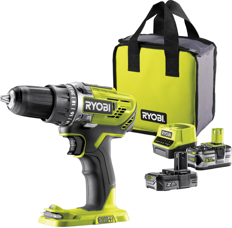 RYOBI 18V ONE+™ Aku vŕtačka bez príklepu R18DD3-252S