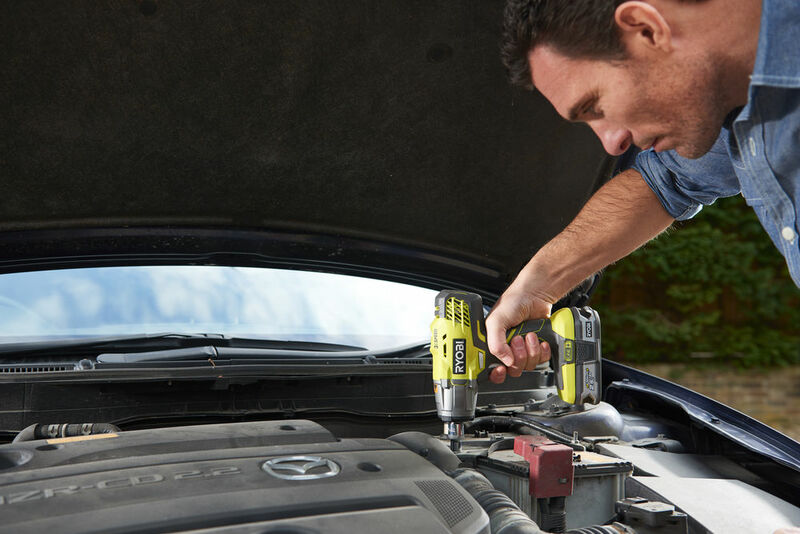 RYOBI 18V ONE+™ 1/2” Aku rázový uťahovák s poistným kolíkom R18IW3-120S3