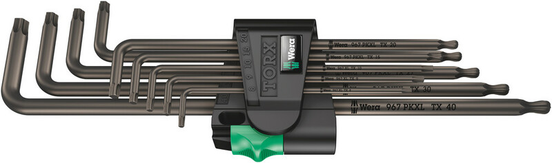 WERA Sada uhlových kľúčov TORX® XL 1, 9 dielna