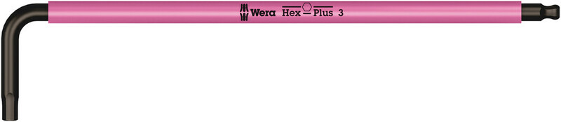 WERA Uhlový kľúč Hex s guľovým prvkom 3,0 mm