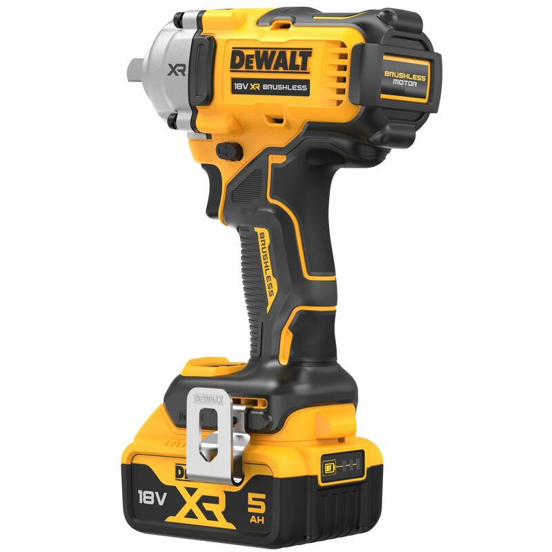 DEWALT 18V XR 1/2” Aku rázový uťahovák s poistnou guličkou, 2x 5,0 Ah DCF892P2T-QW