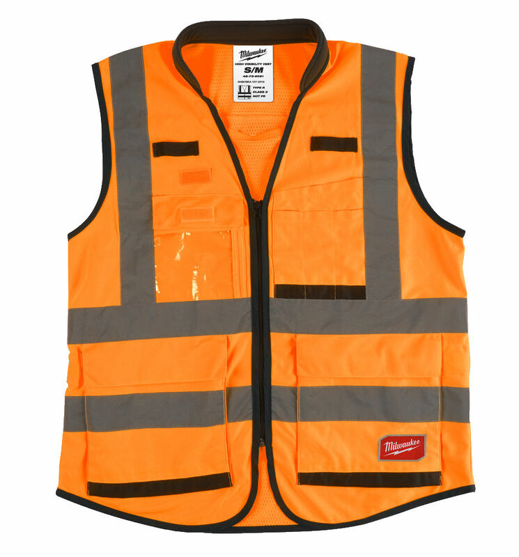 MILWAUKEE Reflexná vesta PREMIUM Hi-VISIBLE oranžová S/M