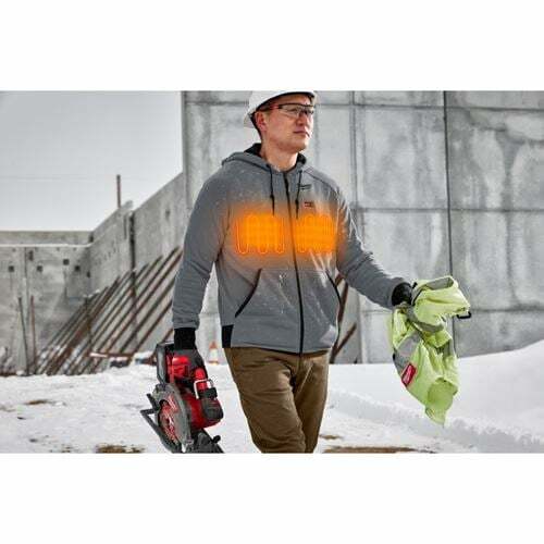 MILWAUKEE M12™ Vyhrievaná mikina s kapucňou "S" - sivá M12HHGREY4-0