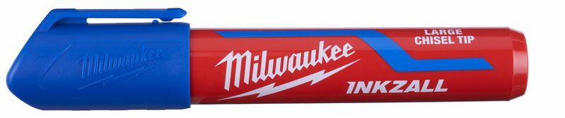 MILWAUKEE Značkovač - popisovač INKZALL™ "L" plochý hrot - modrý