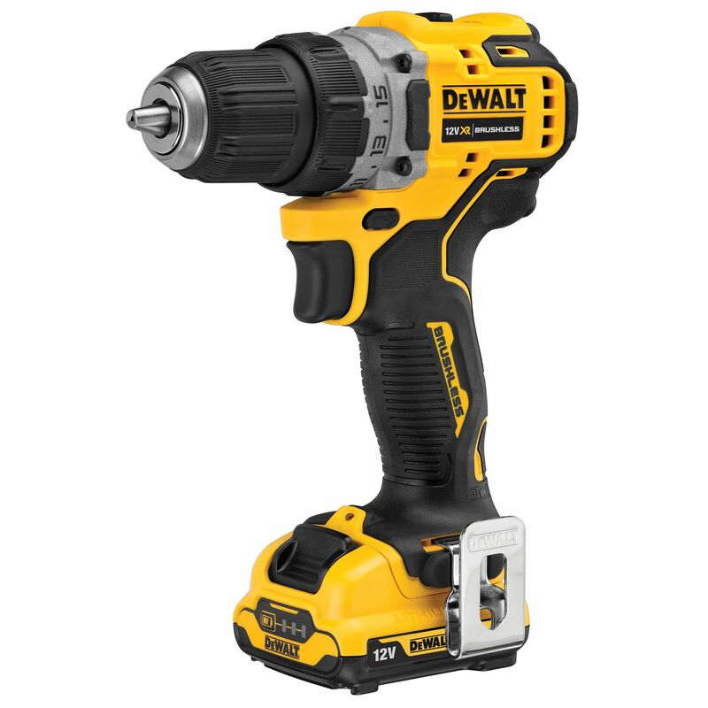 DEWALT 12V XR Aku polokompaktná vŕtačka/skrutkovač, 2x 2,0 Ah DCD701D2-QW