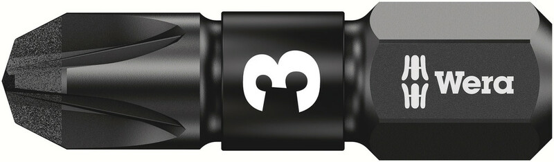 WERA Bity Impaktor PZ 3 x 25 mm, 10 ks
