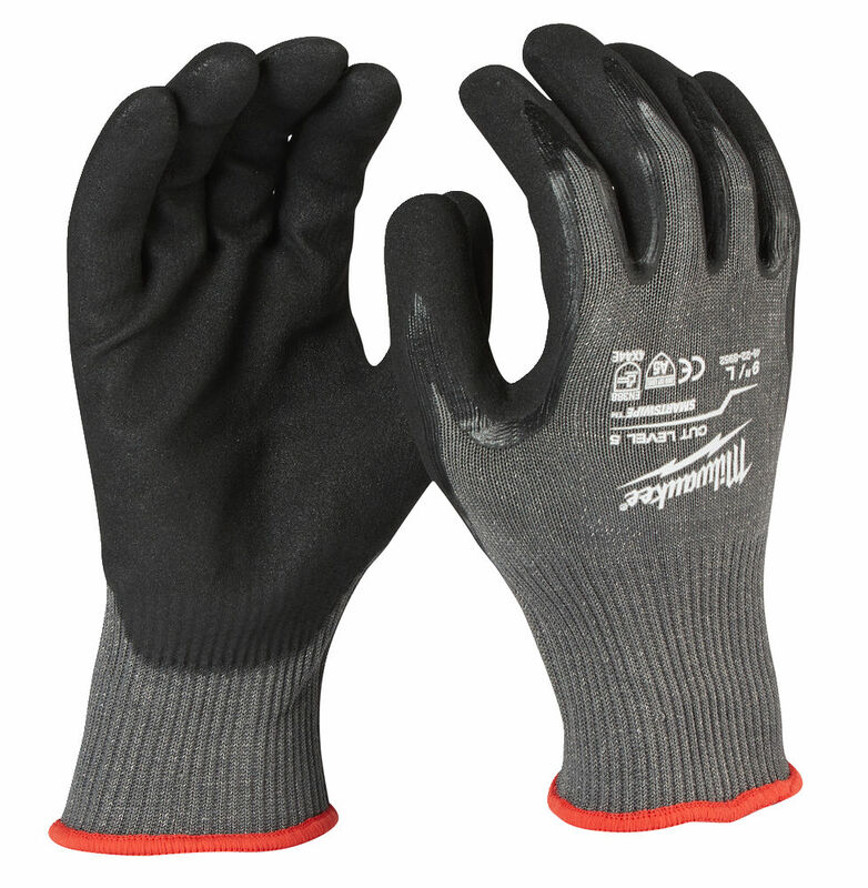 MILWAUKEE 12(pár) x Rukavice odolné proti prerezaniu Stupeň 5 L/9