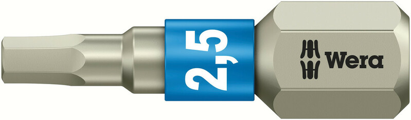 WERA Nerezový bit Hex 2,5 x 25 mm