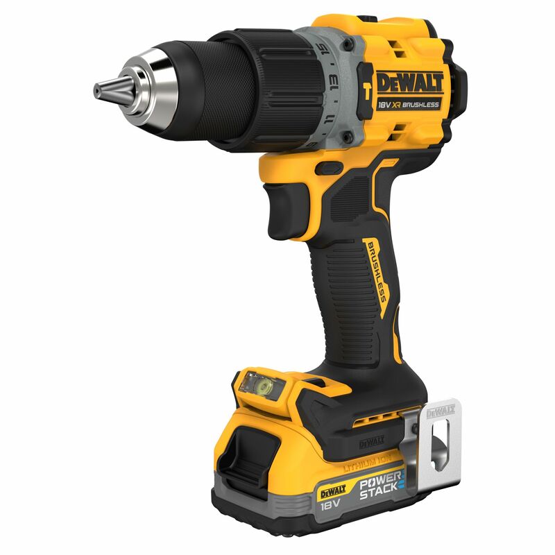 DEWALT 18V XR Aku vŕtačka s príklepom, 1x 1,7 Ah POWERSTACK™ DCD805E1T-QW