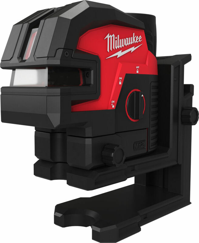 MILWAUKEE M12™ Kombinovaný krížový/4-bodový laser - zelený M12CLL4P-301C