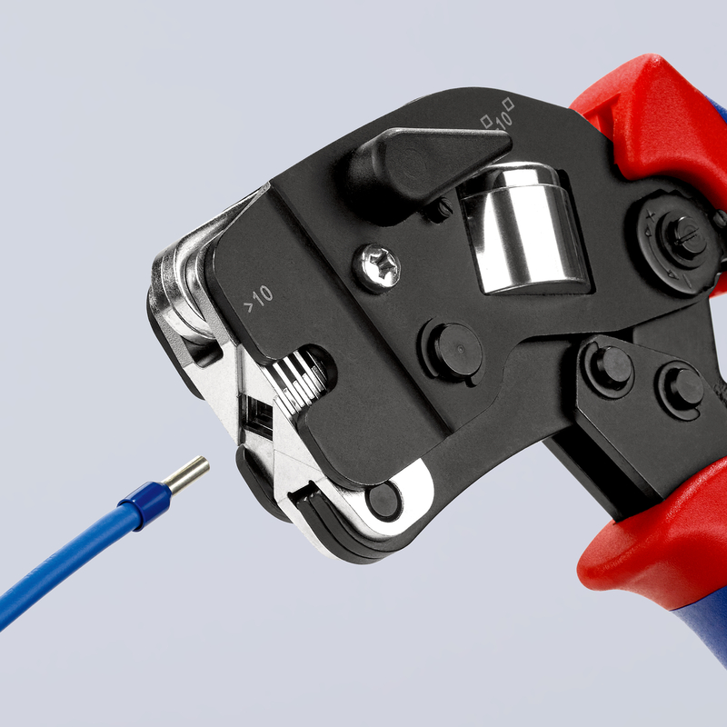KNIPEX Kliešte samonastaviteľné bočné pre lisovanie káblových koncoviek 975309