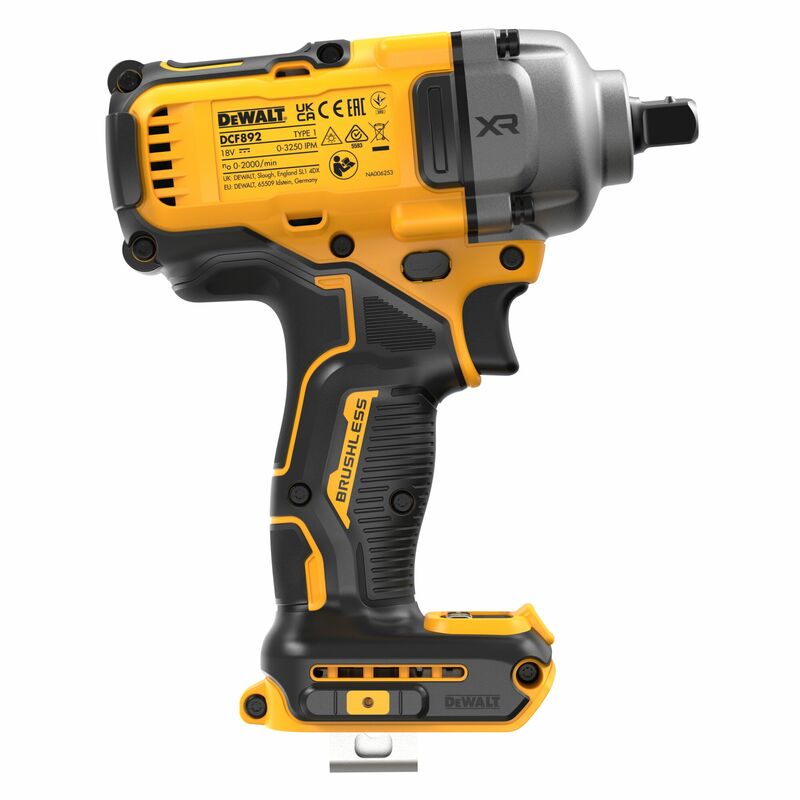 DEWALT 18V XR 1/2” Aku rázový uťahovák s poistnou guličkou, bez aku DCF892N-XJ